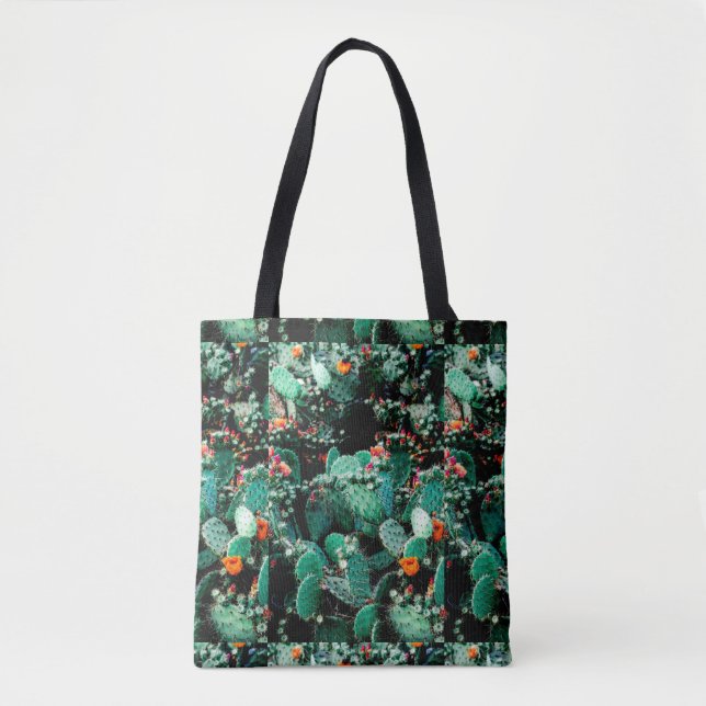 Bolso De Tela Cactus Tote Bag (Anverso)