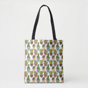 Bolso De Tela Cactus y Succulents interiores en modelo de los