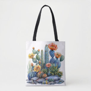 Bolso De Tela Cactus y suculentos