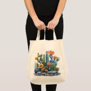 Bolso De Tela Cactus y suculentos