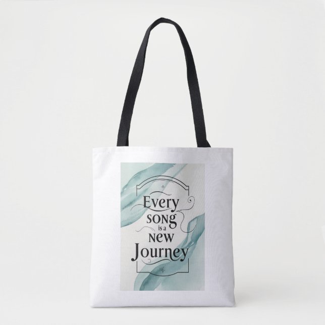 Bolso De Tela Cada Canción Es Un Nuevo Viaje (Anverso)