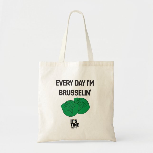 Bolso De Tela Cada día soy tote de Brusselin (Frente)