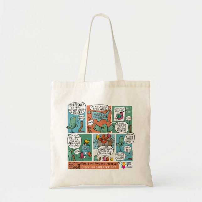 Bolso De Tela Cada niño un lector de cómic morgue (Frente)