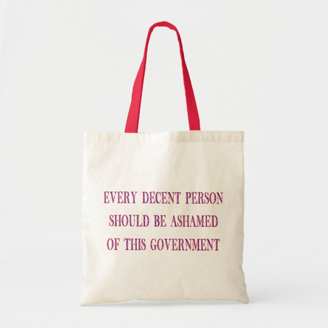 Bolso De Tela Cada persona decente (Frente)