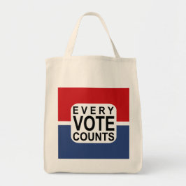 Bolso De Tela Cada voto cuenta el tote