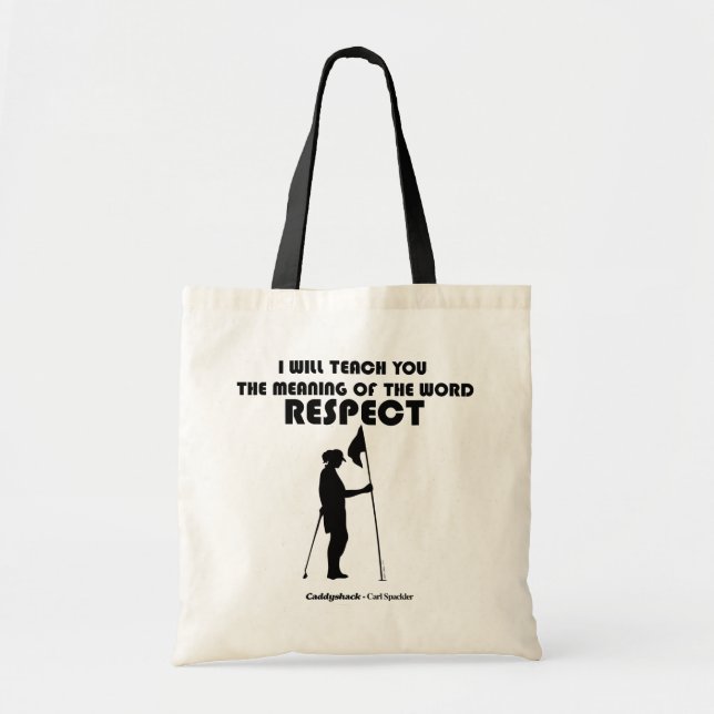 Bolso De Tela Caddyshack | Te Enseñaré El Significado De La W (Frente)