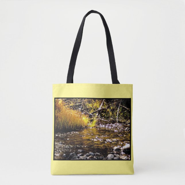 Bolso De Tela Cae aguas doradas (Anverso)