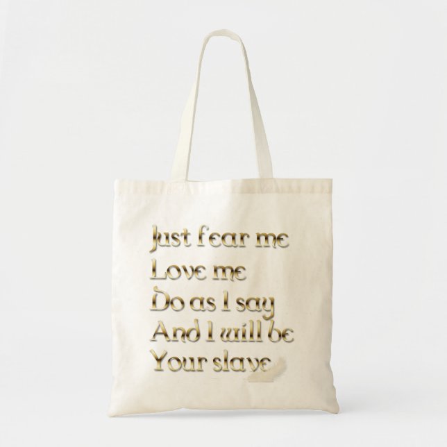 Bolso De Tela Caer sólo teme (Frente)