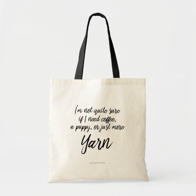 Bolso De Tela Café (Frente)