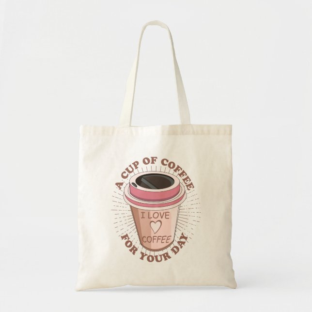 Bolso De Tela Café (Frente)
