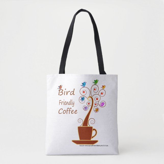 Bolso De Tela Café apto para aves (Anverso)