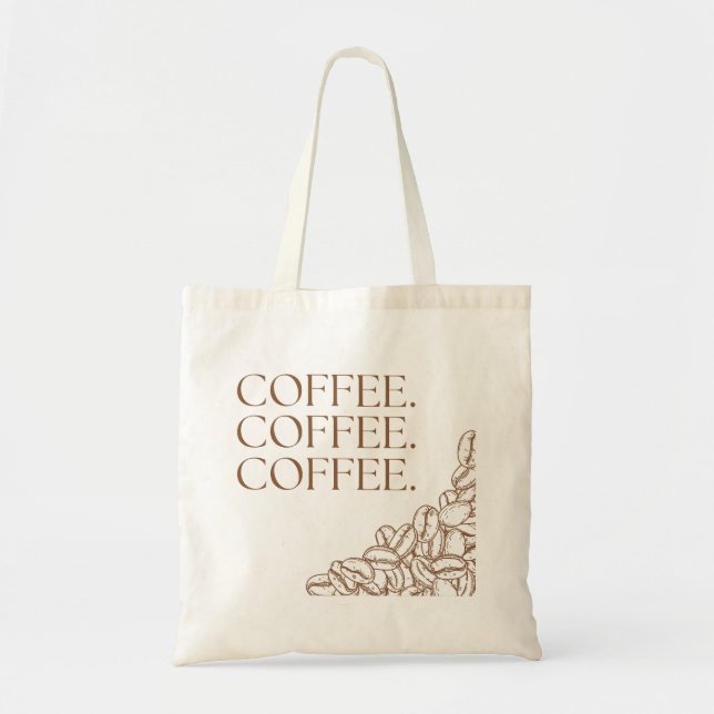 Bolso De Tela Café Café Café  (Frente)