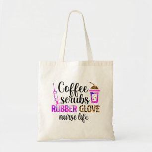 Bolso De Tela Café, crubos, guantes de goma - Cita de la Enferme