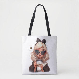 Bolso De Tela Café de amor