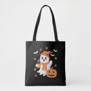 Bolso De Tela Café de hielo con sabor a fantasía lindo Halloween