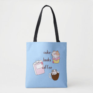 Bolso De Tela Café de los libros de pasteles