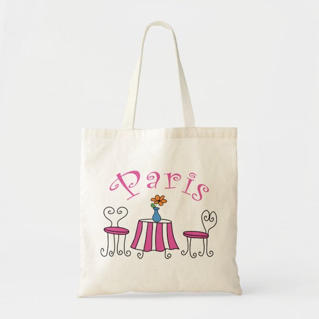 Bolso De Tela Café de París (Frente)