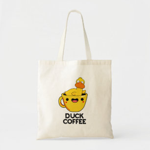 Bolso De Tela Café de pato Gracioso Beber Pun