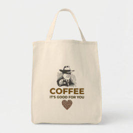 BOLSO DE TELA CAFÉ. ES BUENO PARA TI.