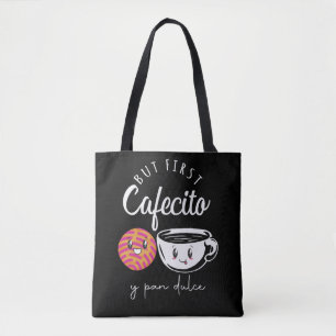 Bolso De Tela Café español Lover Pun Funny Caffeine adicto