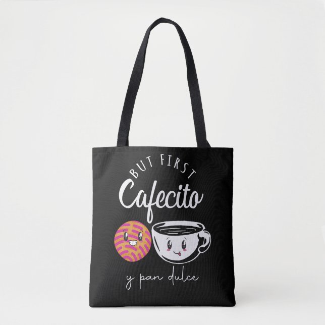 Bolso De Tela Café español Lover Pun Funny Caffeine adicto (Anverso)