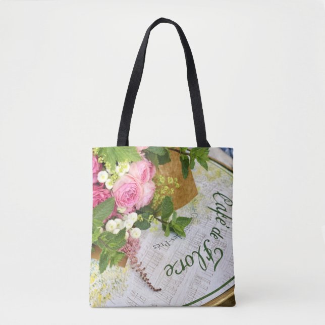 Bolso De Tela Cafe francés Tote Bag (Anverso)