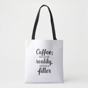 Bolso De Tela Café: La Realidad Necesita un Filtro - Arte Tipogr