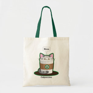 Bolso De Tela Café lindo del gato