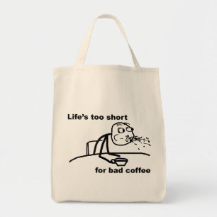 Bolso De Tela Café malo