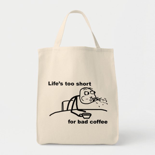 Bolso De Tela Café malo (Frente)