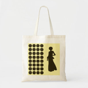 Bolso De Tela Café Mocha Cream Neutral Dots Fashion Silhouette