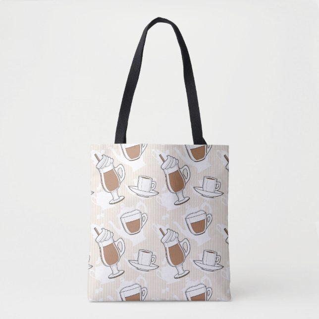 Bolso De Tela Café, modelo dulce (Anverso)