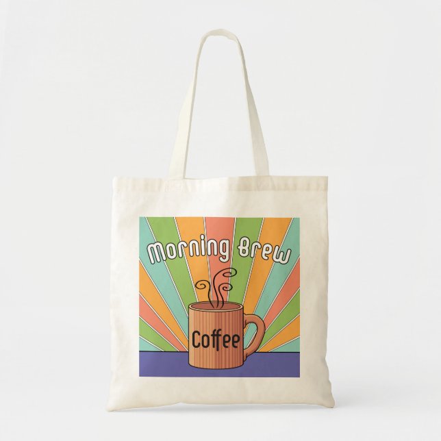 Bolso De Tela Café Morning Brew (Frente)