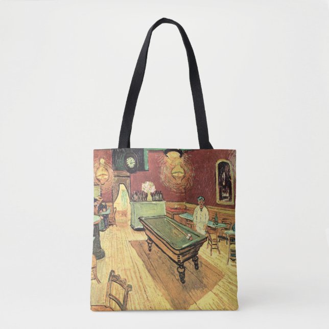 Bolso De Tela Cafe nocturno, Place Lamartine por Vincent van Gog (Anverso)
