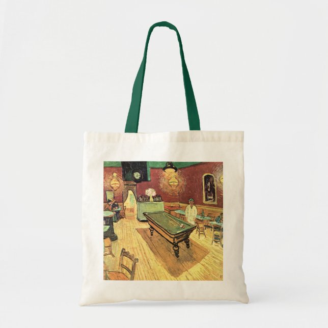 Bolso De Tela Cafe nocturno, Place Lamartine por Vincent van Gog (Frente)