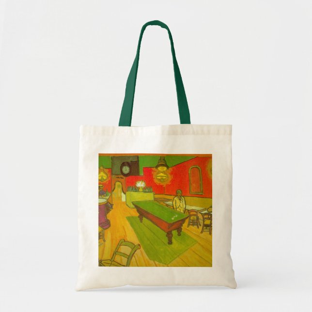 Bolso De Tela Café Nocturno por Vincent van Gogh (Frente)
