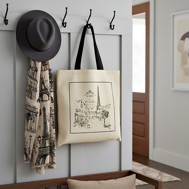 Bolso De Tela Cafe Paris Tote Bag (Subido por el creador)