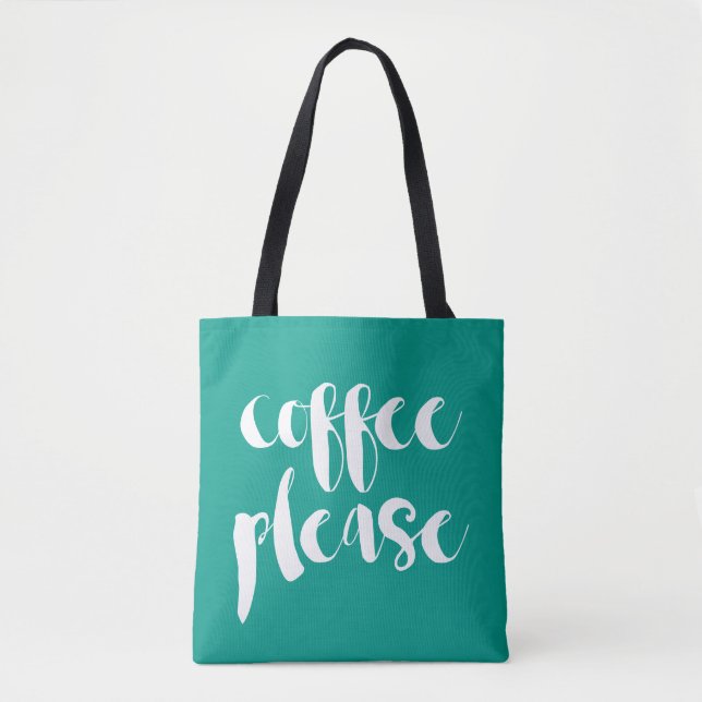Bolso De Tela Café Por Favor (Anverso)