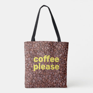 Bolso De Tela Café, por favor