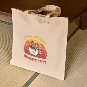 Bolso De Tela Café Porque Los Meses Existen - Semana Laboral Rel