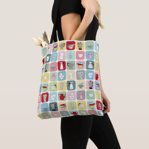 Bolso De Tela Café retro