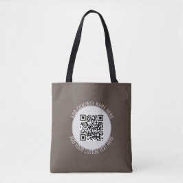 Bolso De Tela Café sin contacto moderno Código Qr sin contacto e
