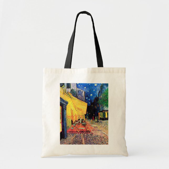 Bolso De Tela Cafe Terrace at Night, Vincent van Gogh, 1888 (Frente)