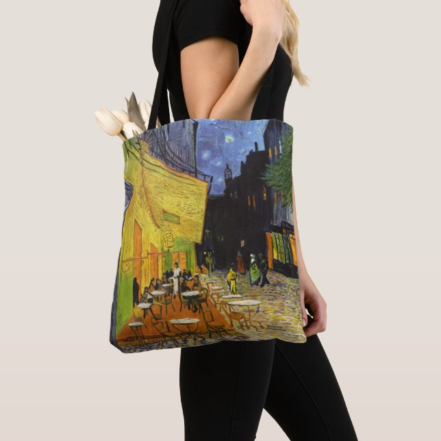 Bolso De Tela Café Terrace de noche de van Gogh (Detalle)