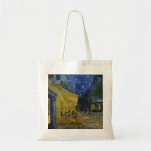 Bolso De Tela Cafe Terrace de noche por Vincent van Gogh