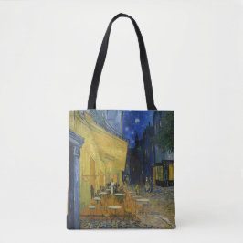 Bolso De Tela Cafe Terrace de noche | Vincent van Gogh
