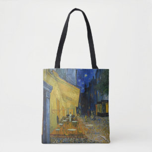 Bolso De Tela Cafe Terrace de noche   Vincent van Gogh