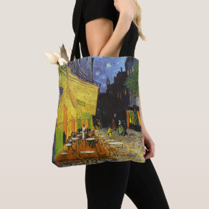 Bolso De Tela Café Terrace en la noche por van Gogh