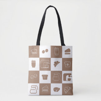 Bolso De Tela café tote
