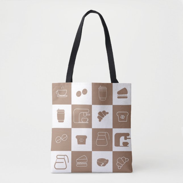 Bolso De Tela café tote (Anverso)
